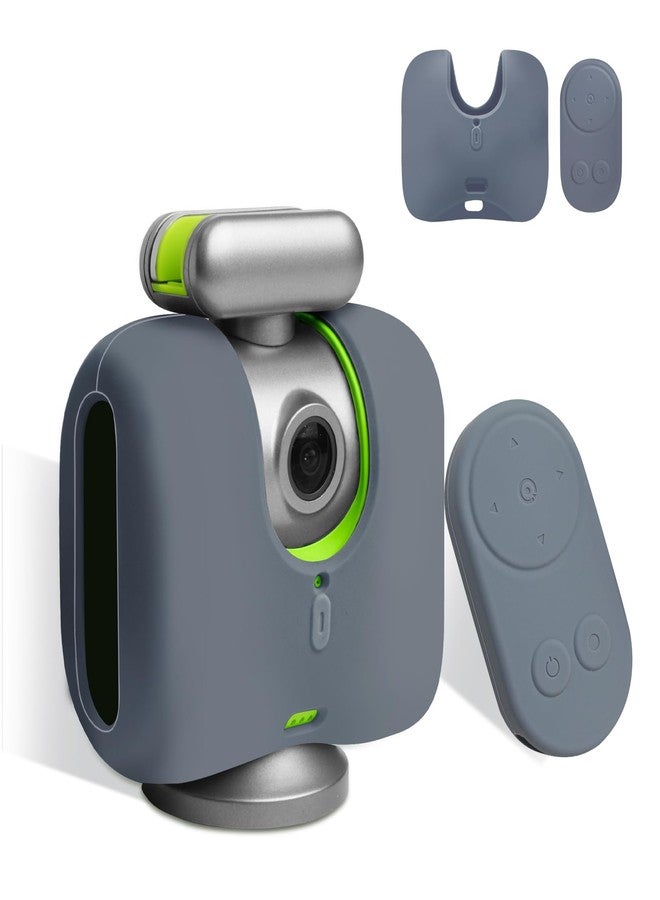 غطاء سيليكون من سارلار، عبوة من قطعتين، لكاميرا XbotGo Chameleon AI وجهاز التحكم عن بعد، سميك ومقاوم للخدوش والصدمات، غطاء واقٍ ناعم ونظيف للتصوير اليومي، (رمادي) - Image 1